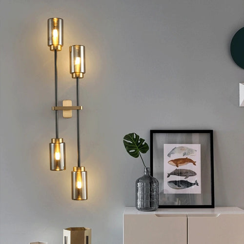 Copper wall light for elegant indoor lighting - vue 7 sur 8