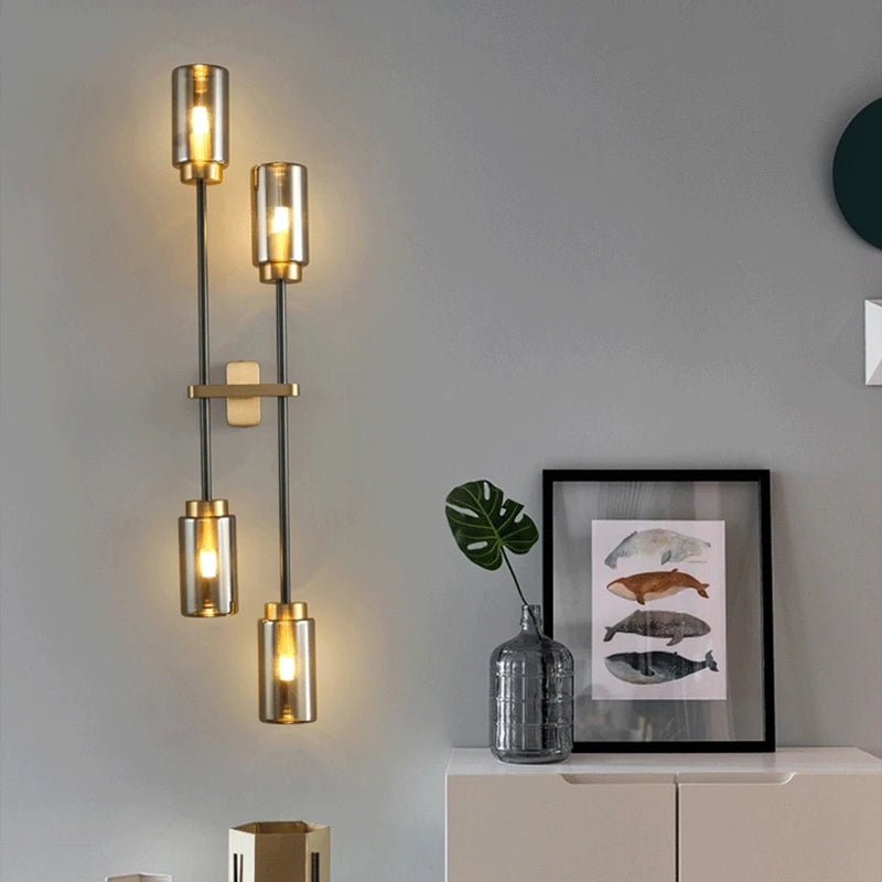 Copper wall light for elegant indoor lighting - vue 6 sur 8