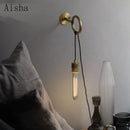 Retro wall light american country style creative industrial design