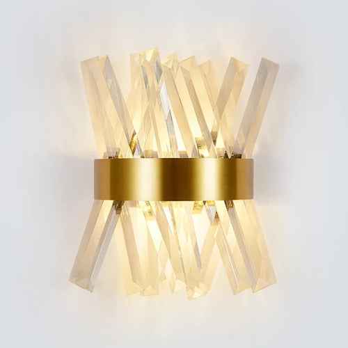 Modern crystal wall light for decorative indoor lighting - vue 6 sur 6