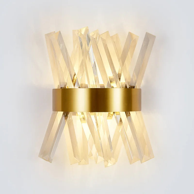 Modern crystal wall light for decorative indoor lighting - vue 5 sur 6