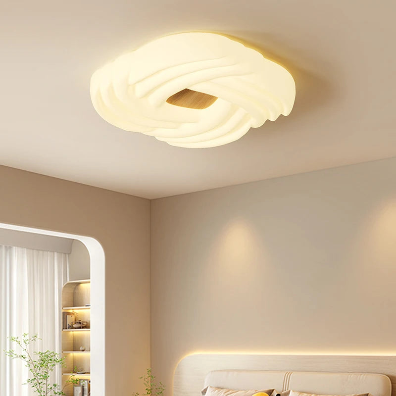 Modern cream style LED ceiling light for children's bedroom
