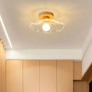 Nordic Japanese-style wooden ceiling light for entrance