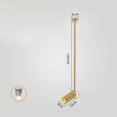 Pole-mounted spotlight for shops and nail salons - vue 9 sur 21
