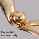 Modern seagull-shaped wall light