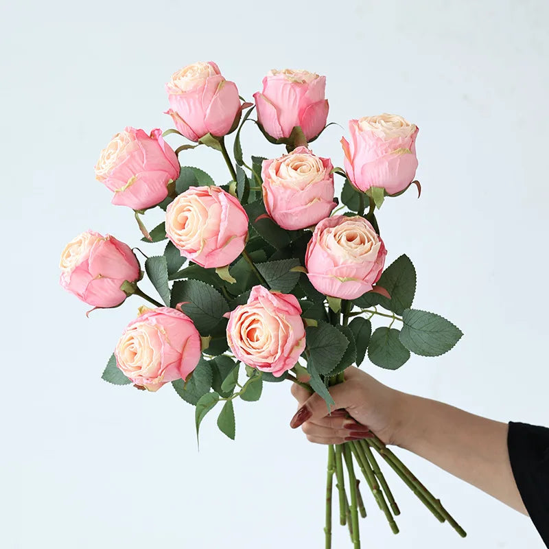 Artificial rose flower for wedding and table decoration