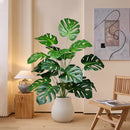 Artificial palm tree 18 leaves large decorative monstera plant for indoors