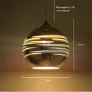 3D firework stained glass pendant light
