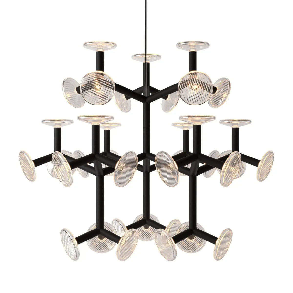 Creative postmodern glass chandelier for interior decoration - vue 14 sur 14