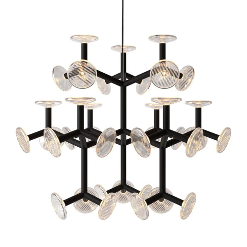 Creative postmodern glass chandelier for interior decoration - vue 15 sur 14
