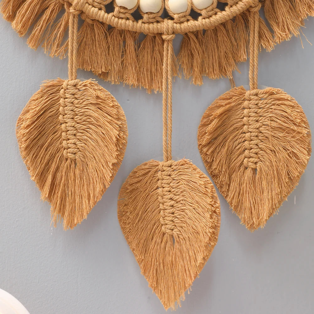 hand woven decorative round wall mirrors for home - vue 4 sur 8