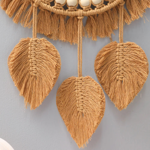 hand woven decorative round wall mirrors for home - vue 5 sur 8