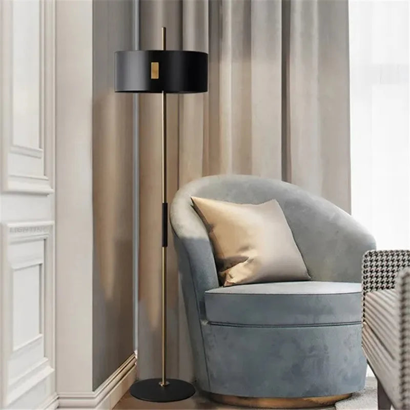 Minimalist floor lamp for reading and interior decoration