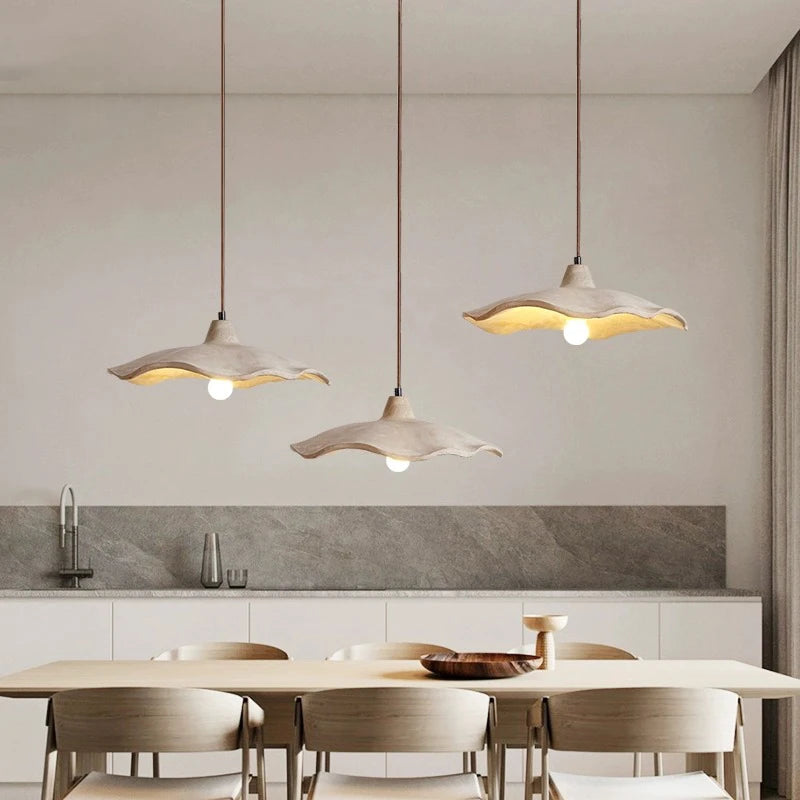 Led concrete pendant light for restaurant, bar, art loft designer lighting - vue 3 sur 15