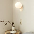 Minimalist cream wall light with decorative LED lighting
