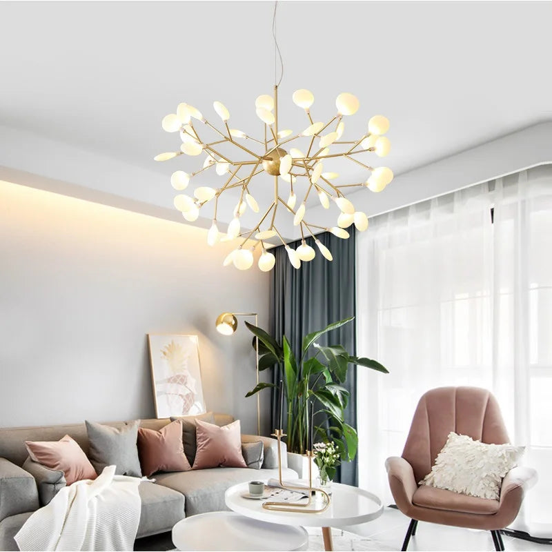 Elegant modern decorative tree branch chandelier - vue 3 sur 9