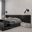 Minimalist rotating LED wall light with adjustable lighting