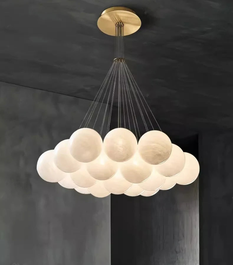 Modern design LED pendant chandelier with suspended globes