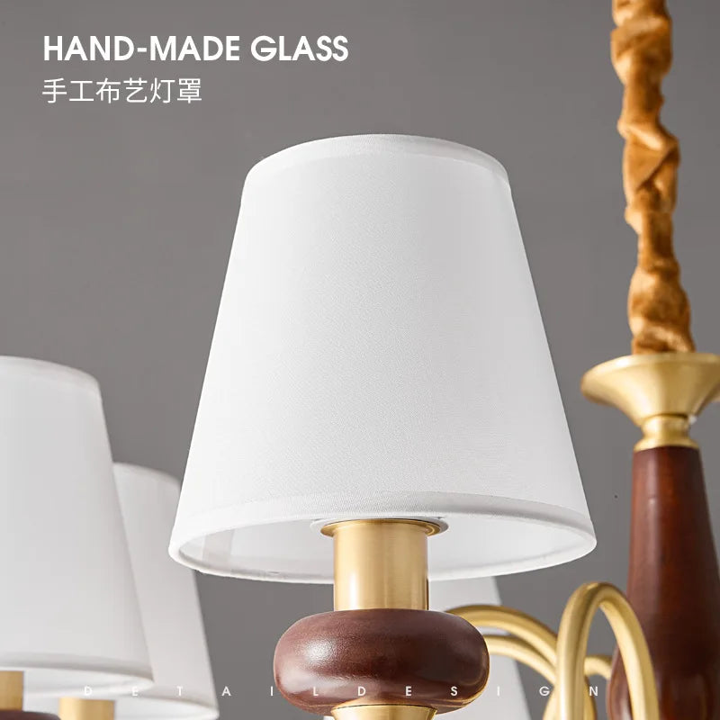 lustre en cuivre pour éclairage intérieur moderne et élégant - vue 4 sur 7