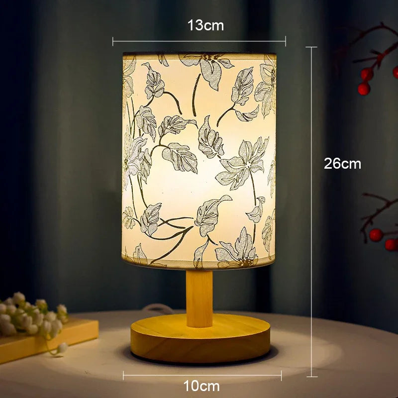 Square decorative LED lamps with dimmer and EU plug