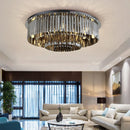 Luxury round crystal LED ceiling light