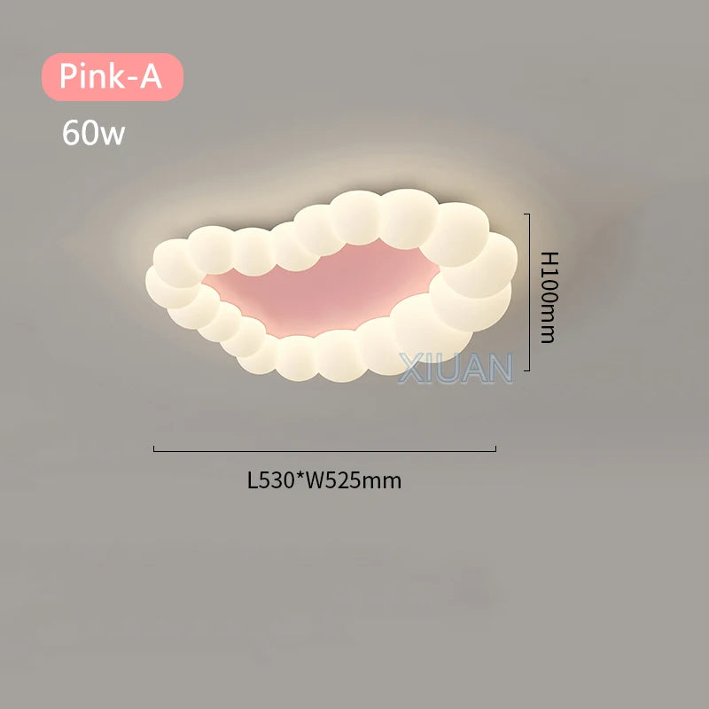 Modern cloud ceiling light for children's room and living room