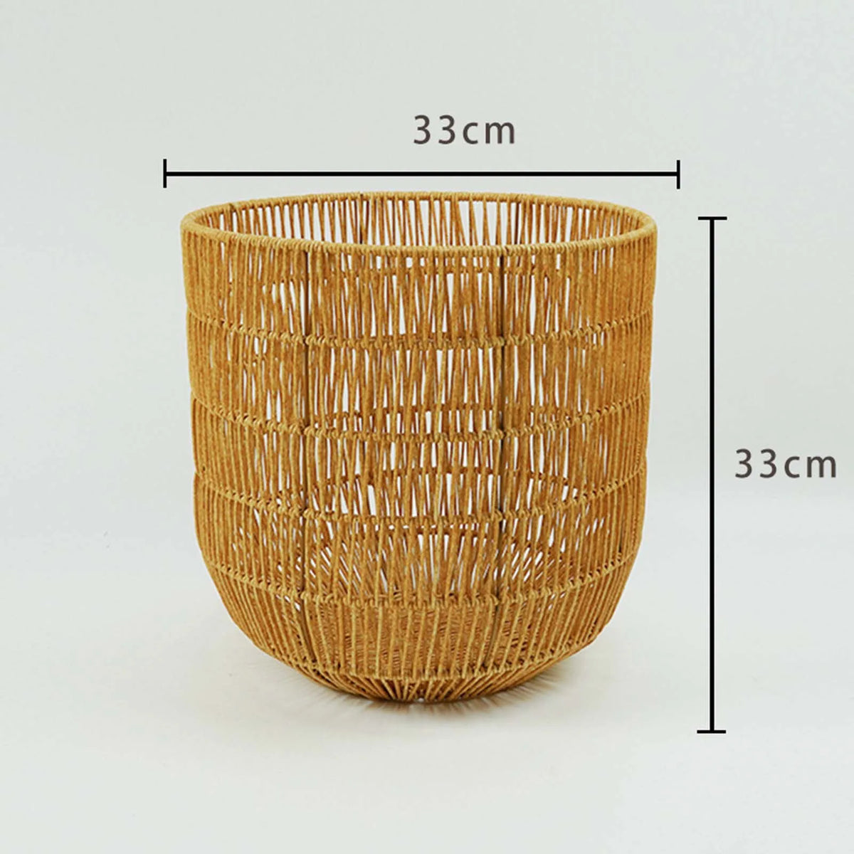 woven imitation rattan basket for toys and laundry - vue 9 sur 10
