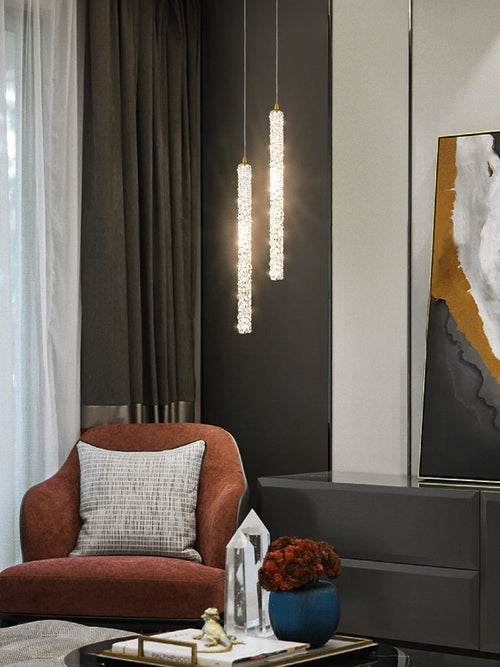 Modern crystal bedside lamp for interior decoration - vue 6 sur 12