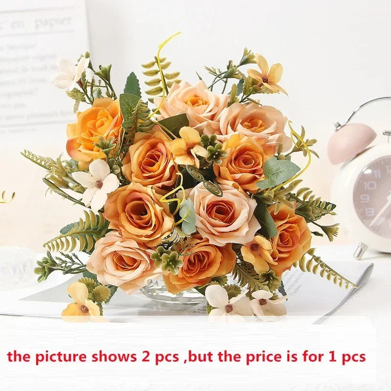 Artificial rose bouquet for decoration and party gift - vue 7 sur 13