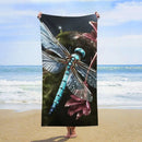 Lightweight sand-free checked beach towel