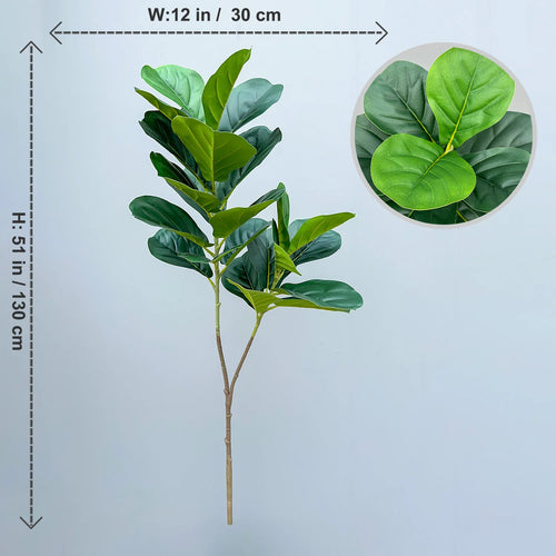 Artificial ficus branches with large banyan leaves for garden decoration - vue 30 sur 36