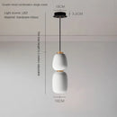 Minimalist Japanese artistic creative glass LED chandelier