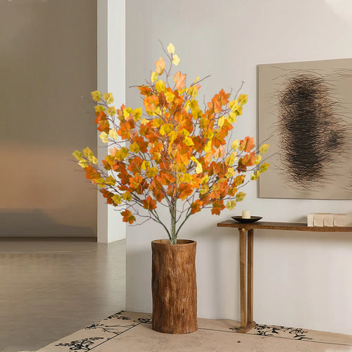 Artificial maple tree with autumn leaves for festive decoration