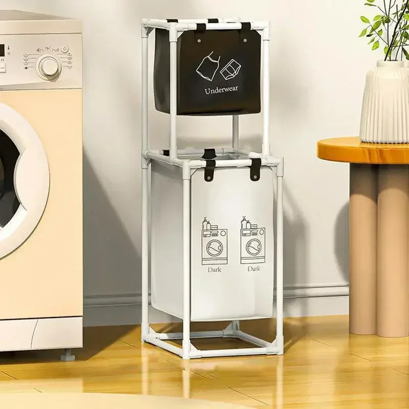 Laundry Baskets Folding laundry basket, dirty clothes storage bag, large capacity clothes basket for bathroom use - vue 3 sur 12