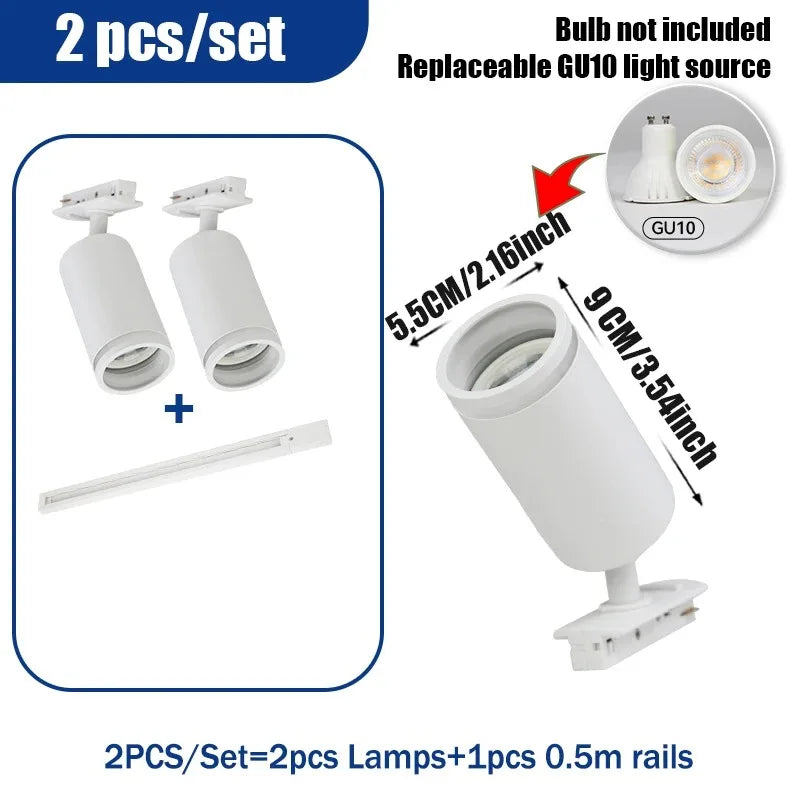 Decorative LED spotlight for indoor shop track lighting - vue 15 sur 19