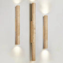 Long stone LED wall light