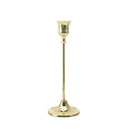 Brass gold candlestick set for festive decorations