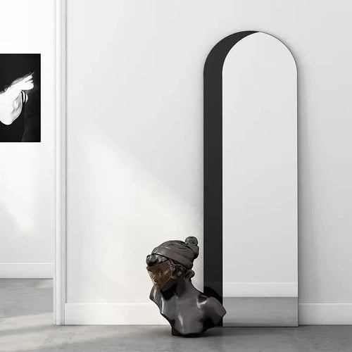 Nordic frameless full-length mirror for interior decor - vue 3 sur 6