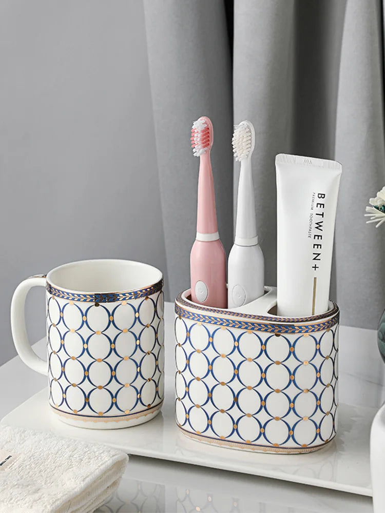 practical and elegant Nordic bathroom accessory set - vue 3 sur 10