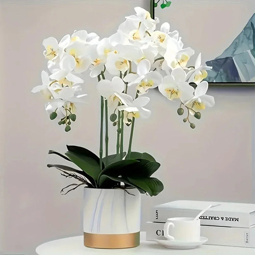 Artificial orchid flower branches for decoration and events - vue 3 sur 11