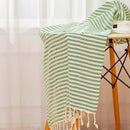Turkish cotton woven beach towel with striped design