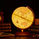 rotating globe desk lamp and map