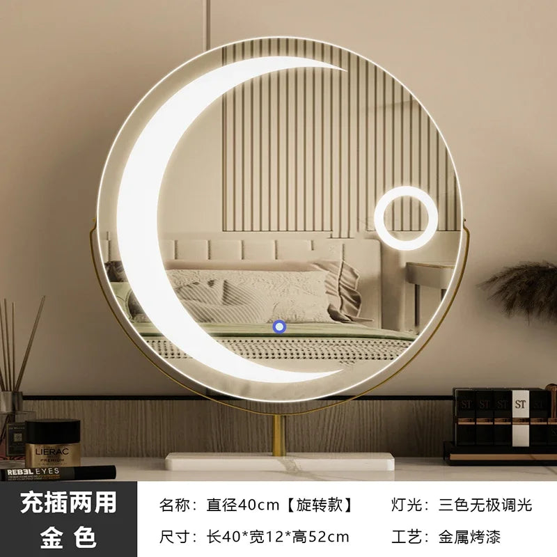 miroir led étoile moderne pour filles et cosmétiques luxe - vue 11 sur 14