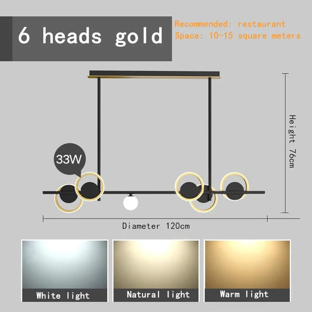 Modern nordic designer pendant light for an elegant interior - vue 6 sur 8