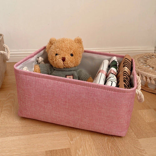 foldable storage basket for clothes and various supplies