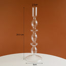 Vintage glass candle holder for weddings and romantic dinners