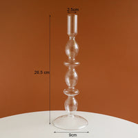 Vintage glass candle holder for weddings and romantic dinners