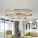 Modern gold crystal chandeliers for indoor lighting