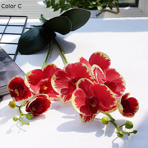 Decorative artificial orchid flowers for weddings and gardens - vue 8 sur 7