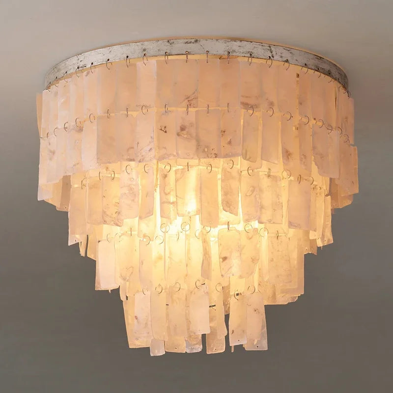 Retro shell chandelier for elegant interior decoration - vue 3 sur 14